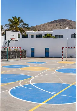 Ejemplo ilustrativo después: patio deportivo